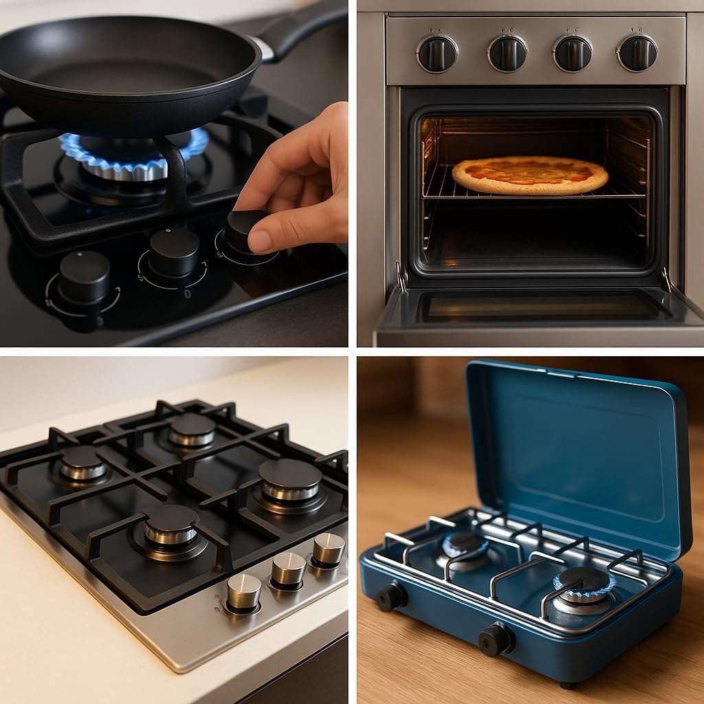 Set 10 Ugelli Gas Lemag per Cucina – Metano e GPL – Ottone Universale MTN - Lemag srl