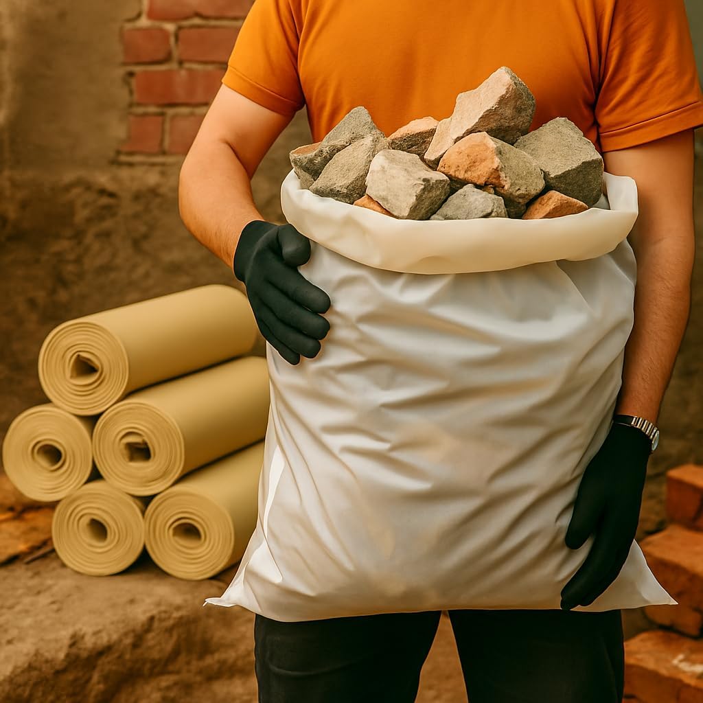 10 Sacchi per Macerie 40x70 cm Resistenti per Edilizia Calcinacci - Lemag srl