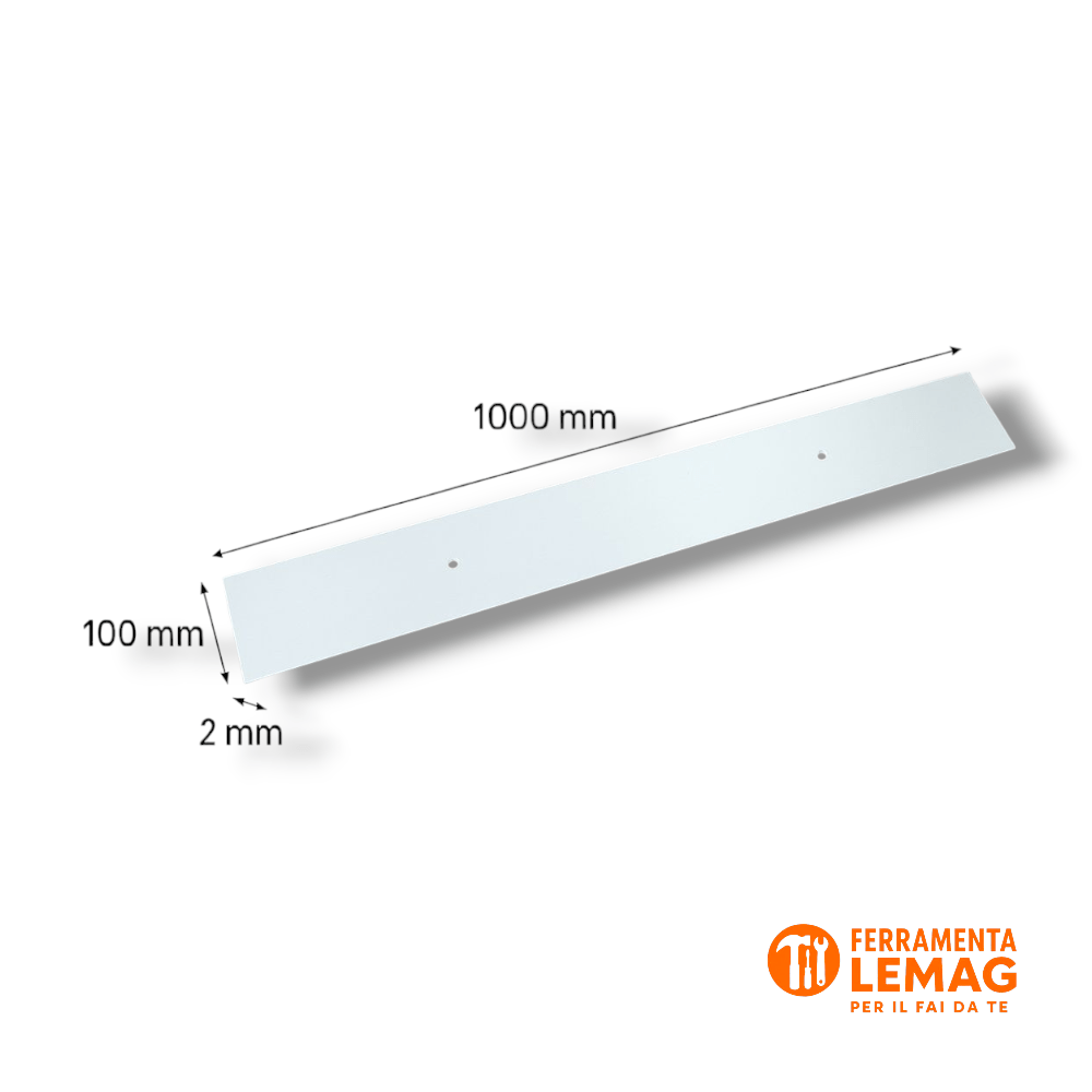 Battisedia con Foro 1000x100 mm – Spessore 2 mm – Lemag srl - Lemag srl