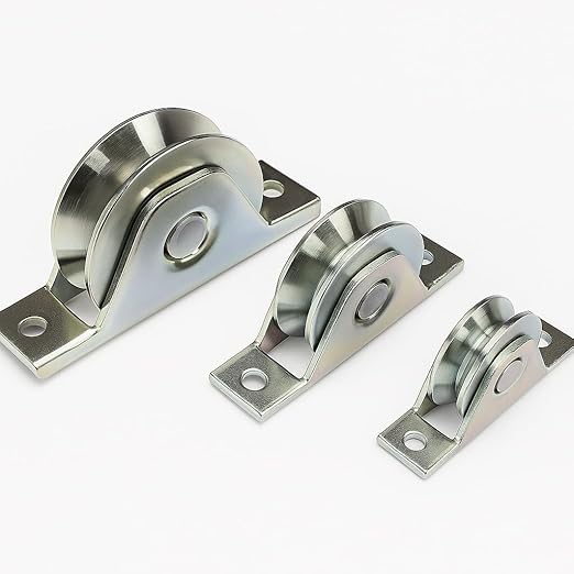 Ruota Cancello con Supporto Chiuso Zincato – Gola a V – Ø100/120/140 mm – Lemag - Lemag srl