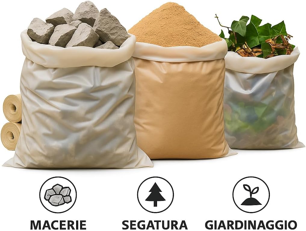 10 Sacchi per Macerie 40x70 cm Resistenti per Edilizia Calcinacci - Lemag srl