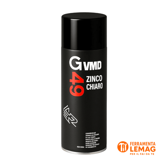 VMD 49 – Zinco Chiaro Spray 400 ml, Grigio Chiaro Semi Lucido – Lemag srl - Lemag srl