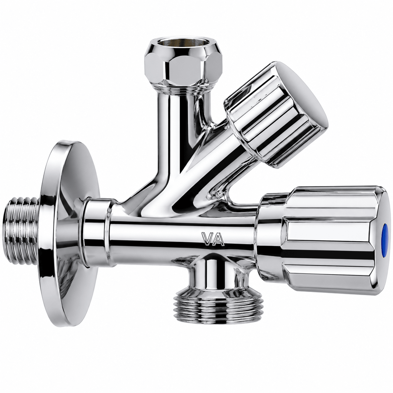 Rubinetto Sotto Lavello Combinato per Cucina e Lavabo Valvola Acqua con Attacco Multiplo per Lavatrice Lavastoviglie e Miscelatore - Lemag srl