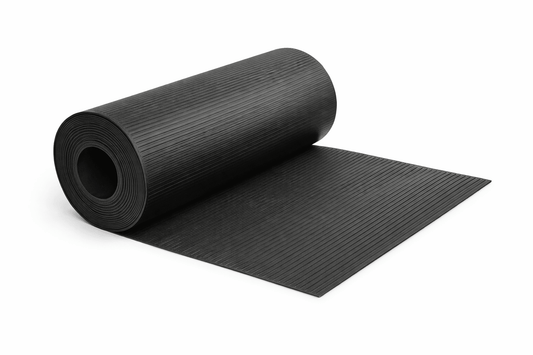 Tappeto in Gomma 1000 Righe Nero H 120 cm – Spessore 3 mm – Rotolo da 1 a 10 Metri - Lemag srl