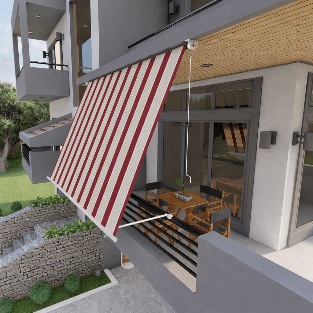 Tenda da Sole a Caduta 100x250 cm con Braccetti Regolabili – Vari Colori - Lemag srl
