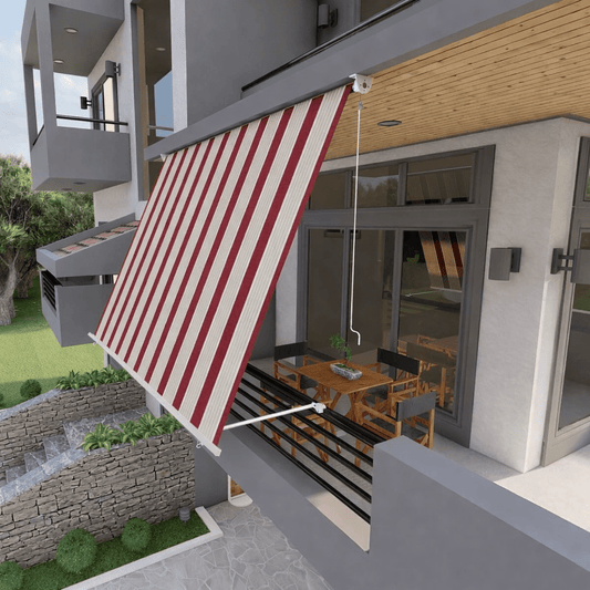 Tenda da Sole a Caduta 100x250 cm con Braccetti Regolabili – Vari Colori - Lemag srl