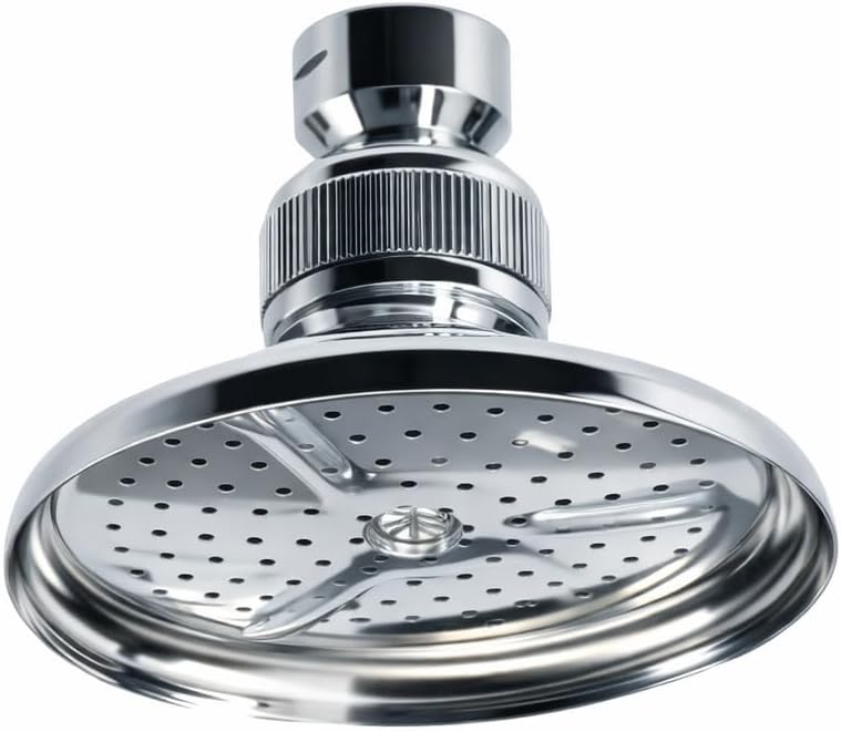 Soffione Snodato per Doccia Ø 80 mm – Testina Orientabile con Attacco Standard Universale, Getto Uniforme Anticalcare, Ideale per Box e Vasca - Lemag srl
