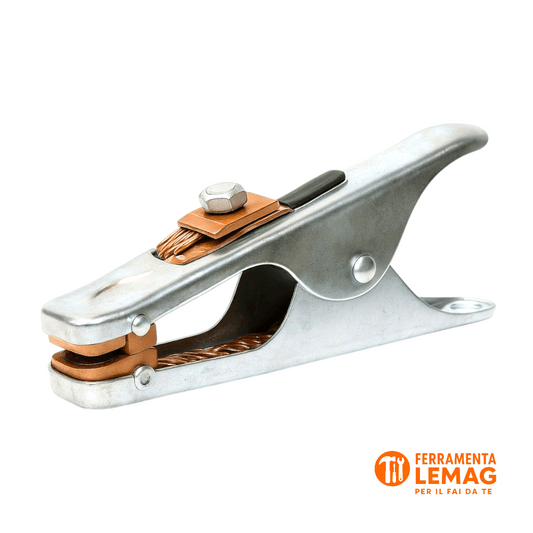 Morsetto di massa OK2 Sacit 400A, robusto e affidabile per saldatura professionale - Lemag srl