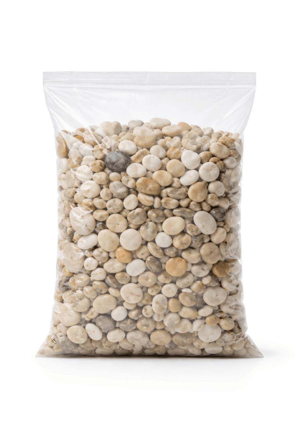 Sacco Ghiaia di Fiume 2 Kg Decorativa Drenante Per Giardino Vasi Aiuole - Lemag srl