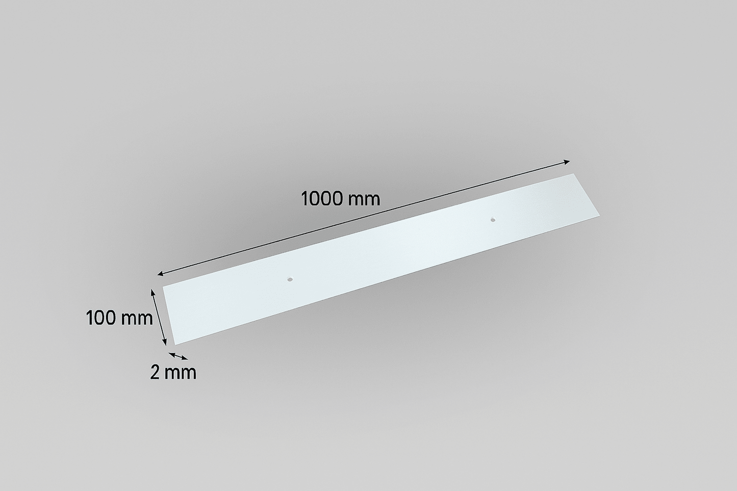 Battisedia con Foro 1000x100 mm – Spessore 2 mm – Lemag srl - Lemag srl