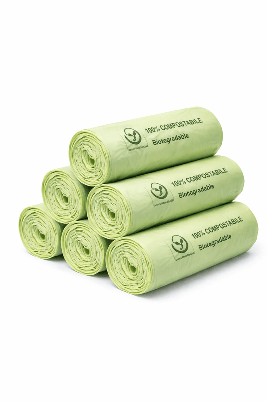 Sacchi Rifiuti Biodegradabili 10 Lt 42x45 cm 6 Pezzi Compostabili - Lemag srl