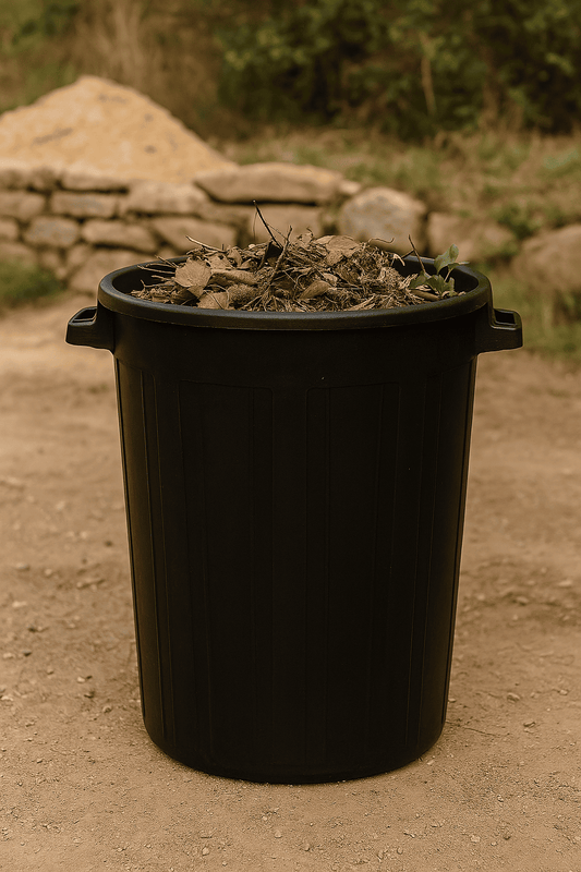 CIS Bidone Portarifiuti in Plastica – Nero 100 Litri – Lemag srl - Lemag srl