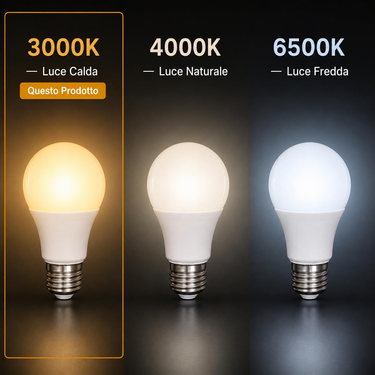 Set 6 Lampadine LED Sfera G45 6W E27 – 540lm | Luce Calda Bianco Caldo 3000K | Risparmio Energetico | Attacco E27 | Soggiorno Camera Corridoio | Made in Italy - Lemag srl