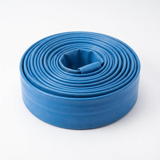 Lemag Tubo Layflat 20 Metri per Irrigazione – Tubo Piatto Flessibile in PVC Rinforzato in Tessuto ad Alta Resistenza – Facile da Tagliare Forare e Collegare – per Pompe Campi Orti e Impianti - Lemag srl