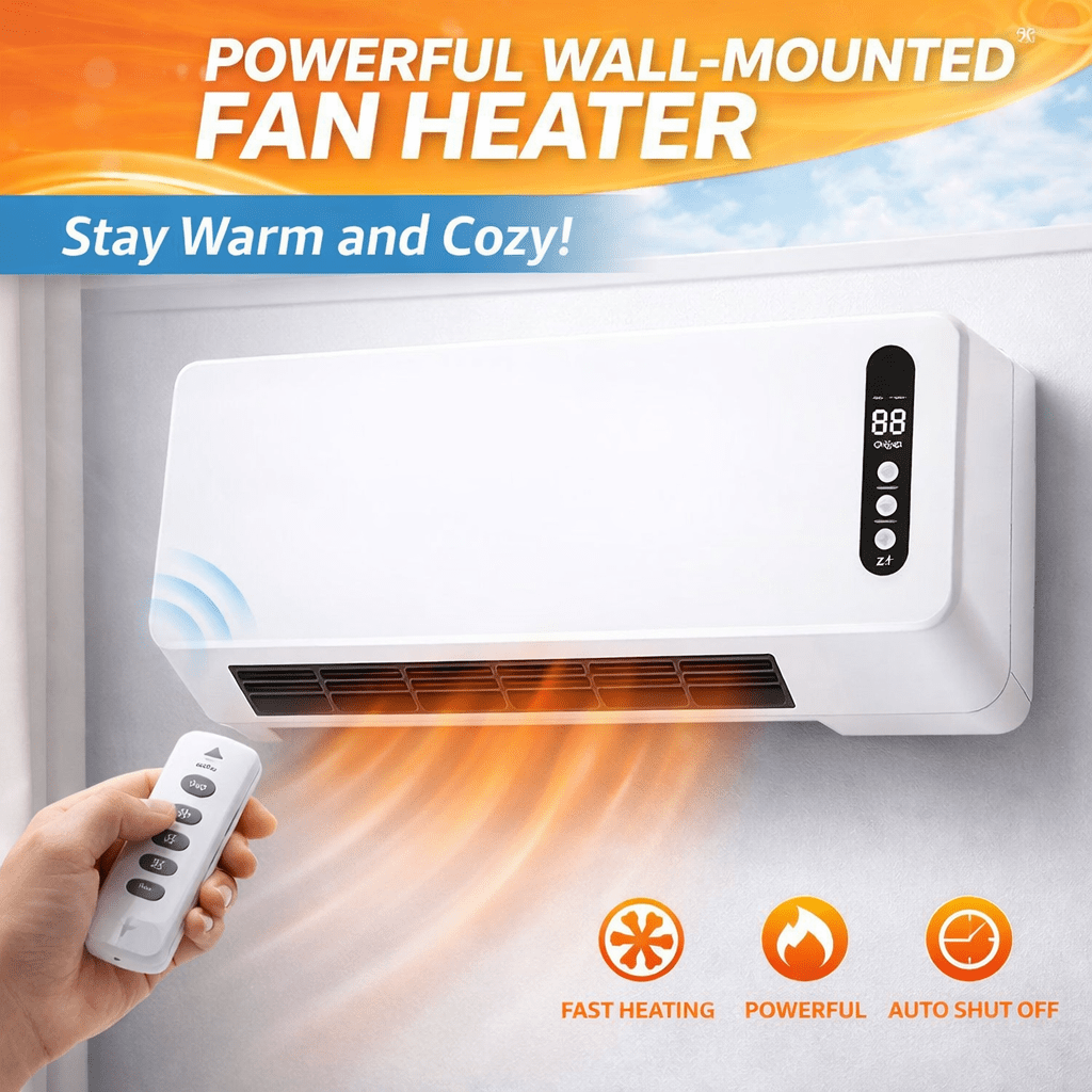 Termoconvettore Ceramico da Parete 2000W con Telecomando Timer - Lemag srl