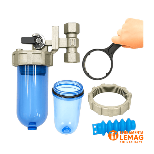 Dosatore a Carica Pronta "Dosamax Blu Stop" 1/2" - Attacco Girevole - Lemag srl