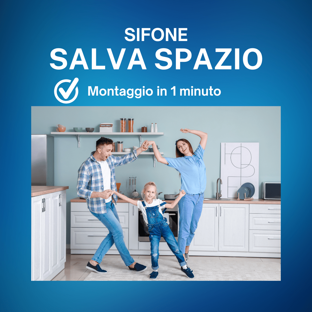 Sifone Flessibile Estensibile per Lavandino con Ghiera 1"1/2 - 1"1/4 - Lemag srl - Lemag srl