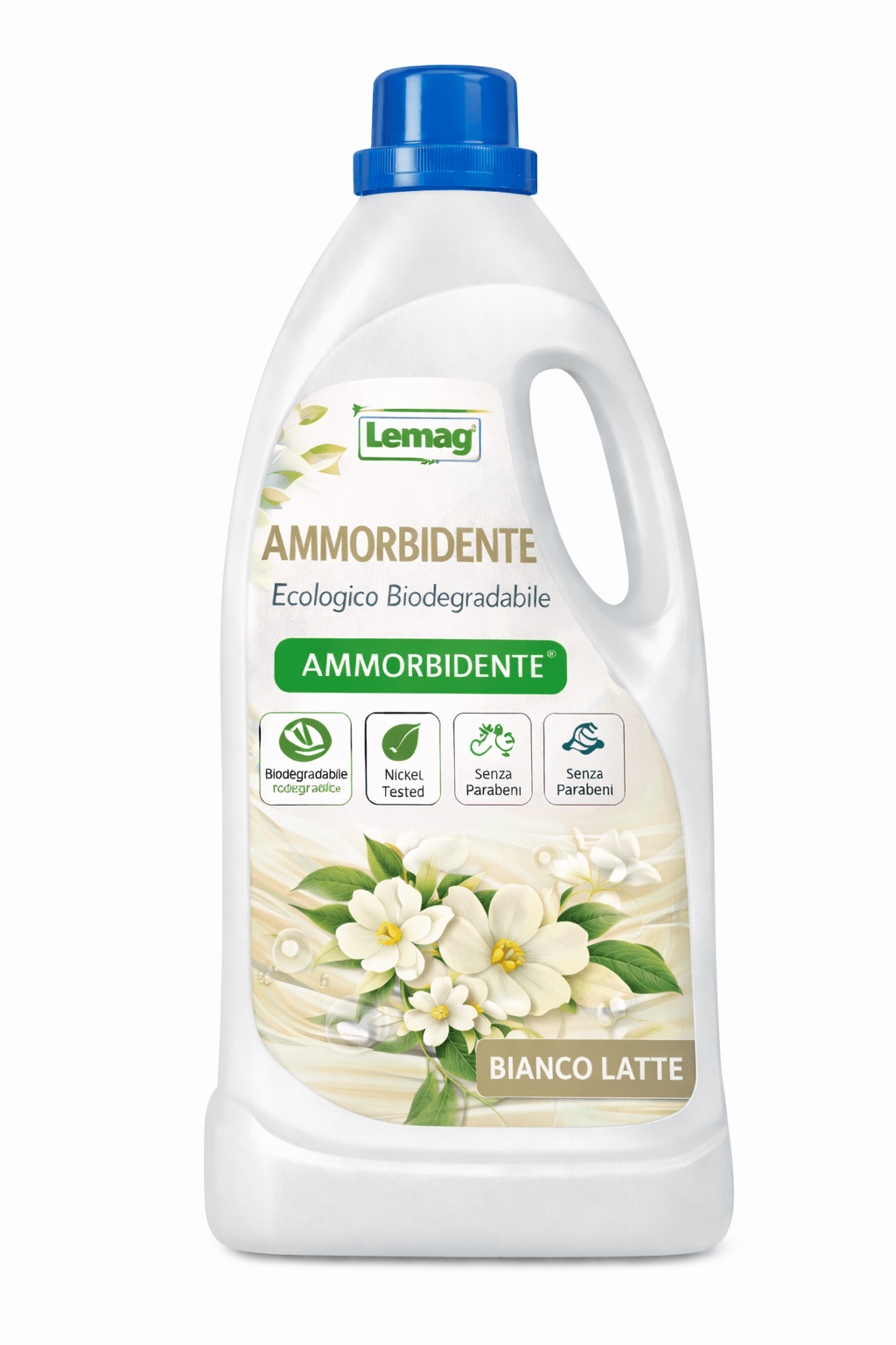 Ammorbidente Ecologico Biodegradabile 1L / 5L – Profumo Intenso e Duraturo – Senza Parabeni – Nickel Tested – Non Testato su Animali – LEMAG SRL - Lemag srl