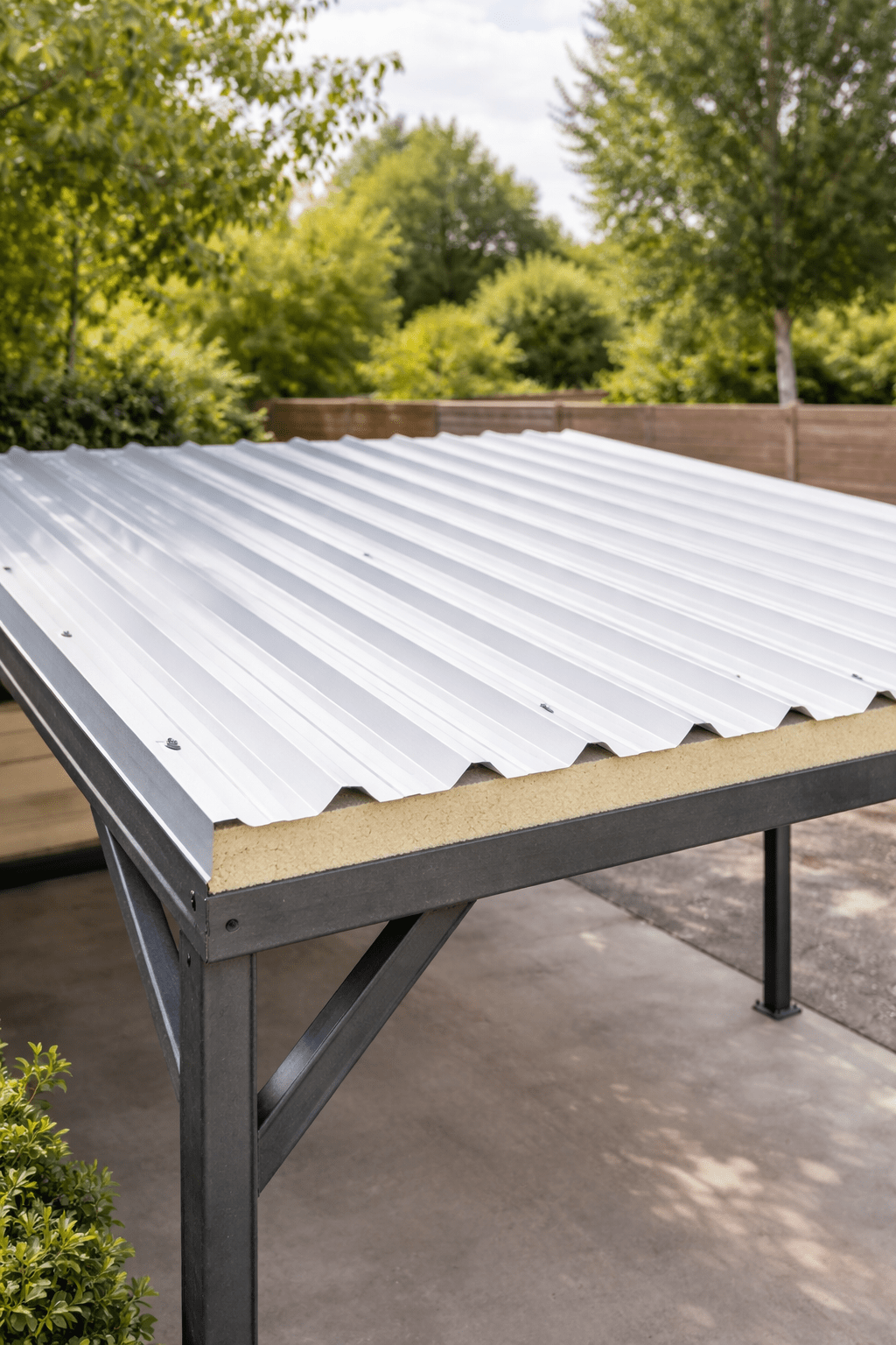 Lastra Coibentata Grecata 100x50 cm Spessore 3 cm Pannello Copertura - Lemag srl