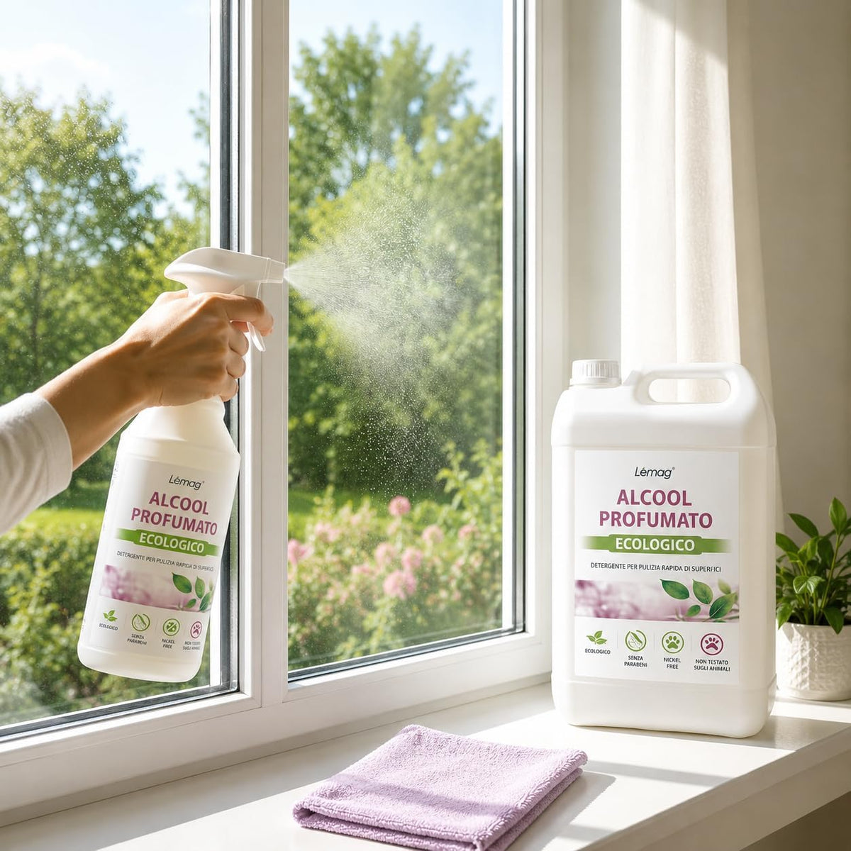 Alcool Profumato Detergente Multiuso 5 L – Senza Aloni, Made in Italy - Lemag srl