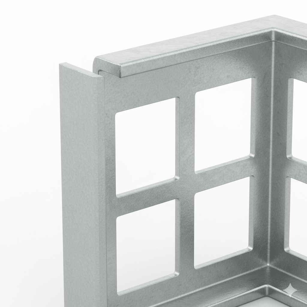 Profilo Angolare Zincato Rinforzato 5 Maglie 1 Metro Paraspigolo Intonaco - Lemag srl