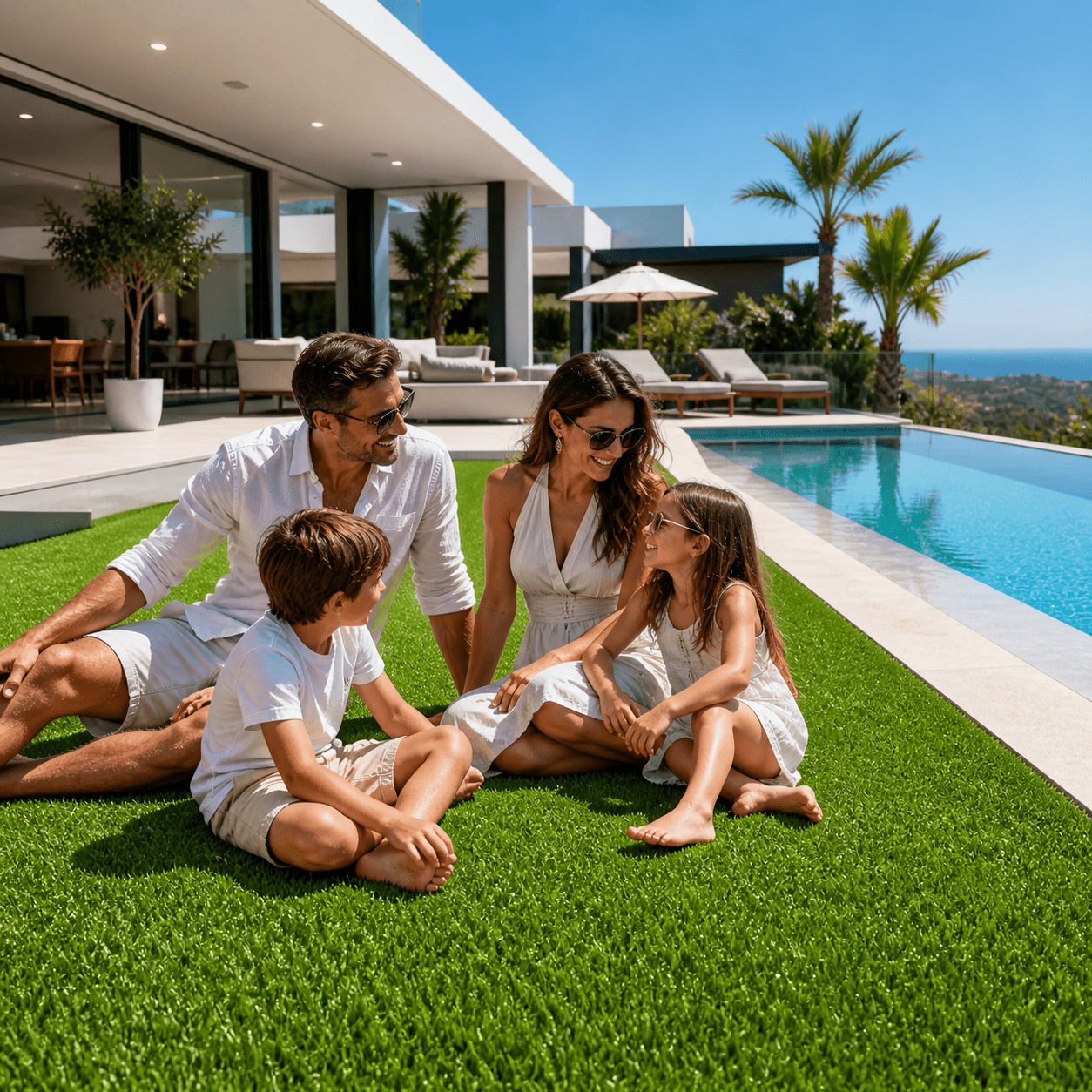 Prato Sintetico Altezza 2 Metri Erba Artificiale 5 MT LUNGHEZZA Vari Spessori 10 - 15 - 20 - 25 - 30 - 35 - 40 mm per Giardino Terrazzo Balcone - Lemag srl