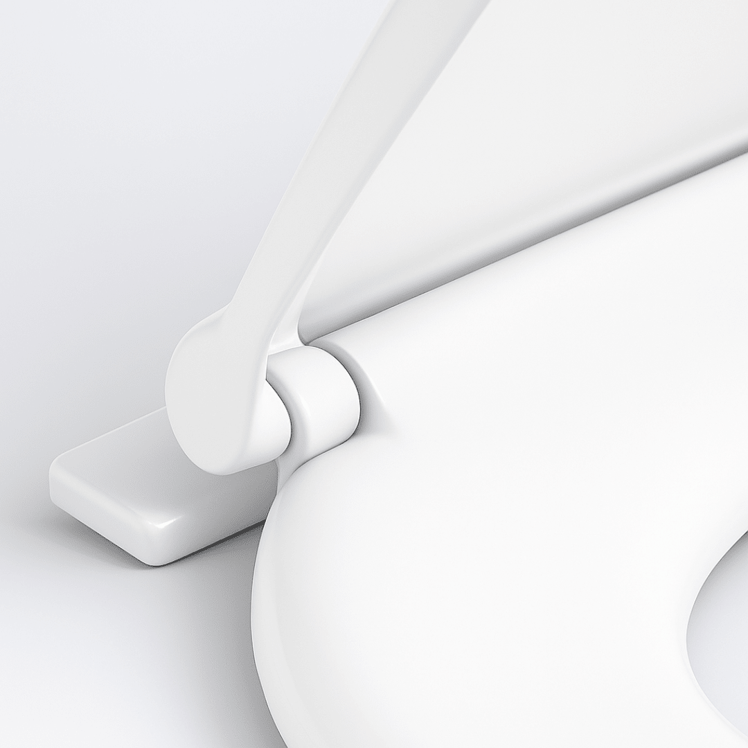 Sedile WC Copriwater Universale Bianco Termoplastico Leggero Tavoletta Bagno - Lemag srl