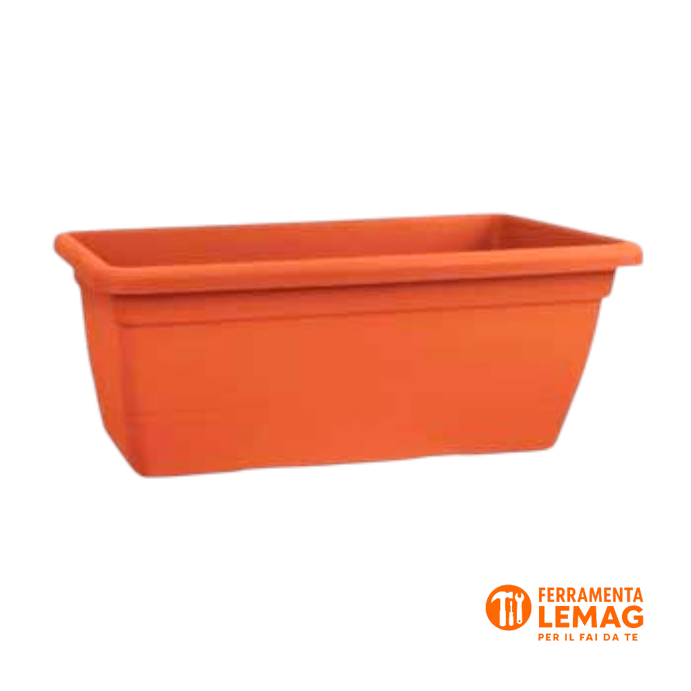 Fioriera Rettangolare 'Anthea' in Plastica 60x32x28h cm per Esterni Giardino Balcone - Lemag srl - Lemag srl