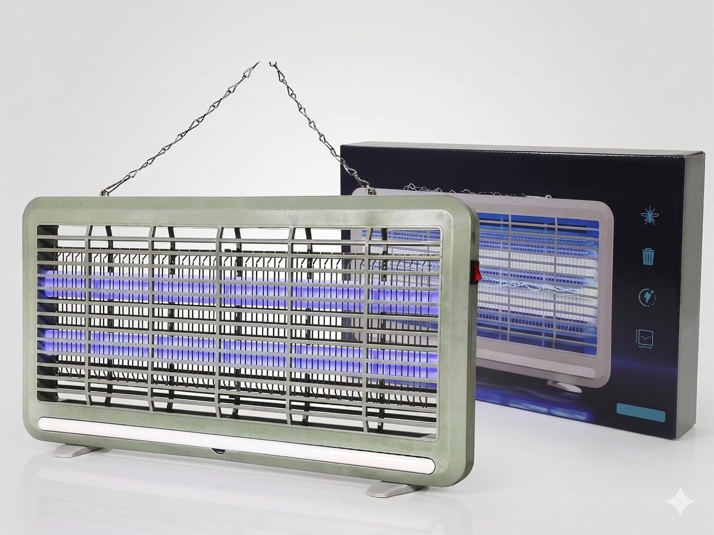 Zanzariera Elettrica Mosquito Killer 6W – Ø50,5cm H27cm | Lampada UV Anti Zanzare Mosche Insetti | Senza Insetticidi | Silenzioso | Uso Interno Casa Ufficio | Made in Italy - Lemag srl