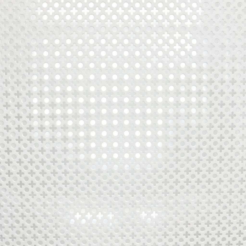 Lamiera Forata Alluminio Bianco - 2 Pannelli 100x100 cm, 2 mq - Spessore 1 mm - Copri Termosifone, Ante Mobili e Griglie - Già Tagliata, Arriva in Scatola - Lemag srl