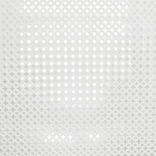 Lamiera Forata Alluminio Bianco - 2 Pannelli 100x100 cm, 2 mq - Spessore 1 mm - Copri Termosifone, Ante Mobili e Griglie - Già Tagliata, Arriva in Scatola - Lemag srl