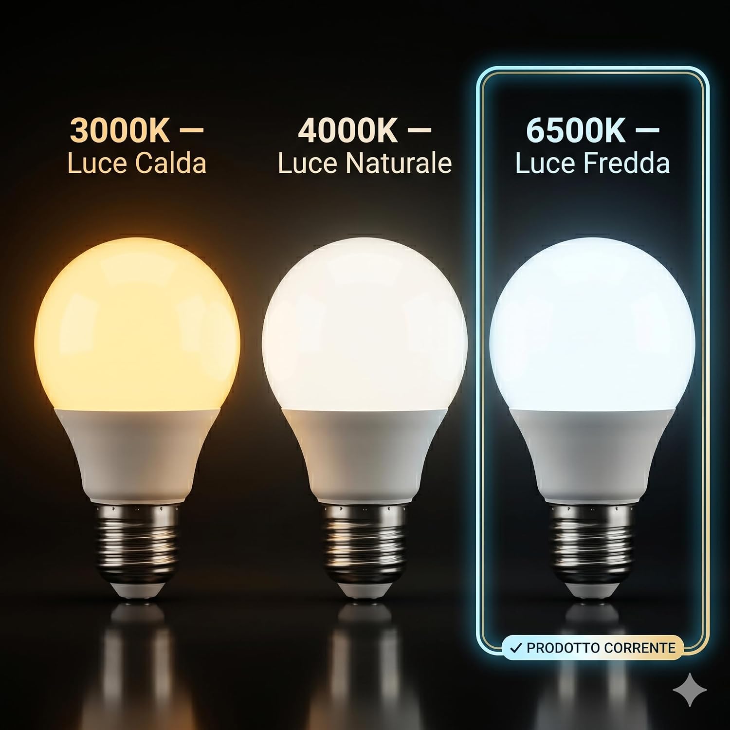 Set 6 Lampadine LED Sfera G45 6W E27 – 540lm | Luce Fredda Bianco Giorno 6500K | Risparmio Energetico | Attacco E27 | Garage Bagno Studio Ufficio | Made in Italy - Lemag srl