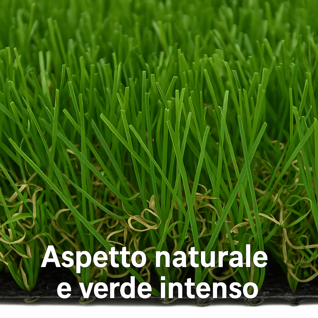 Prato Sintetico Erba Finta 10mm per Esterno 1x5 mt 5Mq – Realistica – Lemag srl - Lemag srl