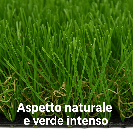 Prato Sintetico Erba Finta 10mm per Esterno 1x5 mt 5Mq – Realistica – Lemag srl - Lemag srl