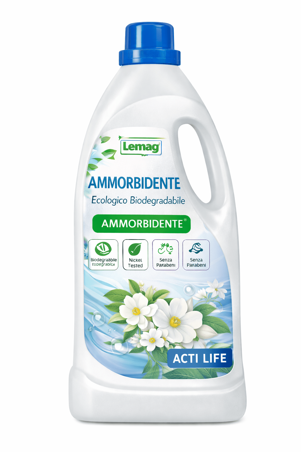 Ammorbidente Ecologico Biodegradabile 1L / 5L – Profumo Intenso e Duraturo – Senza Parabeni – Nickel Tested – Non Testato su Animali – LEMAG SRL - Lemag srl