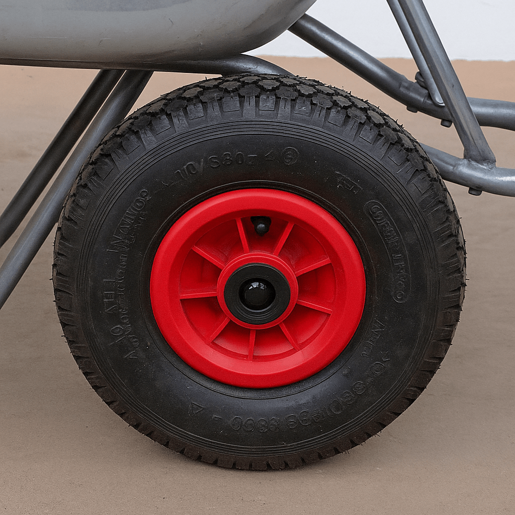 2 Ruote Pneumatiche Ø260 mm per Carrello | Cerchio Plastica – Foro 20 mm – Lemag - Lemag srl