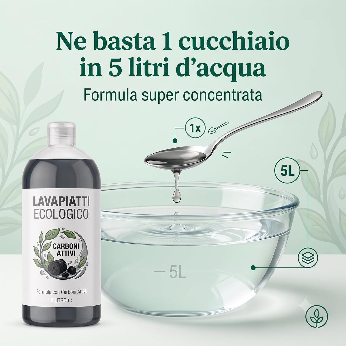 Lavapiatti Ecologico Concentrato 1L - Lemag srl