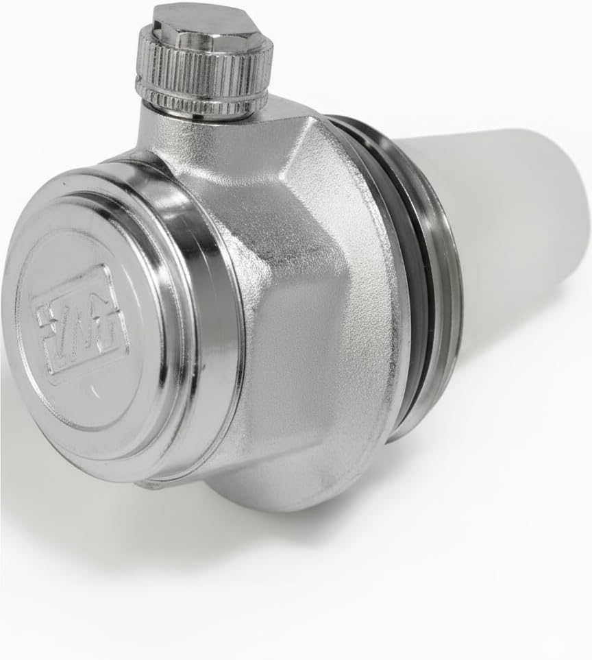 Tappo di Sfiato Aria Automatico 1” SX – Valvola di Sfogo Aria per Impianti di Riscaldamento – Attacco Destro - Lemag srl