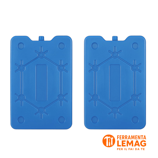 Tavolette Ghiaccio LEMAG 2x500g Riutilizzabili per Borsa Frigo, Lunch Box e Viaggi - Lemag srl