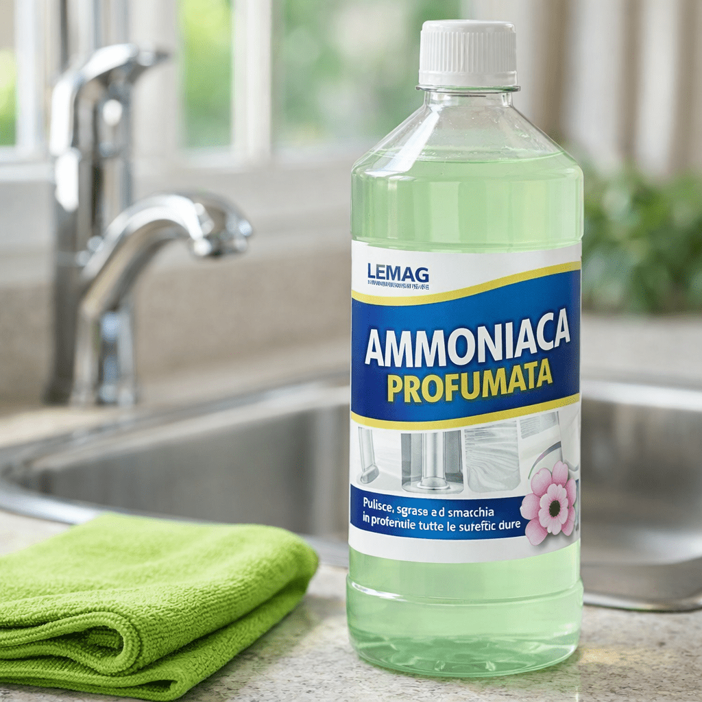 Ammoniaca 1 - 5 Litri Profumata Sgrassante Multiuso Casa - Lemag srl