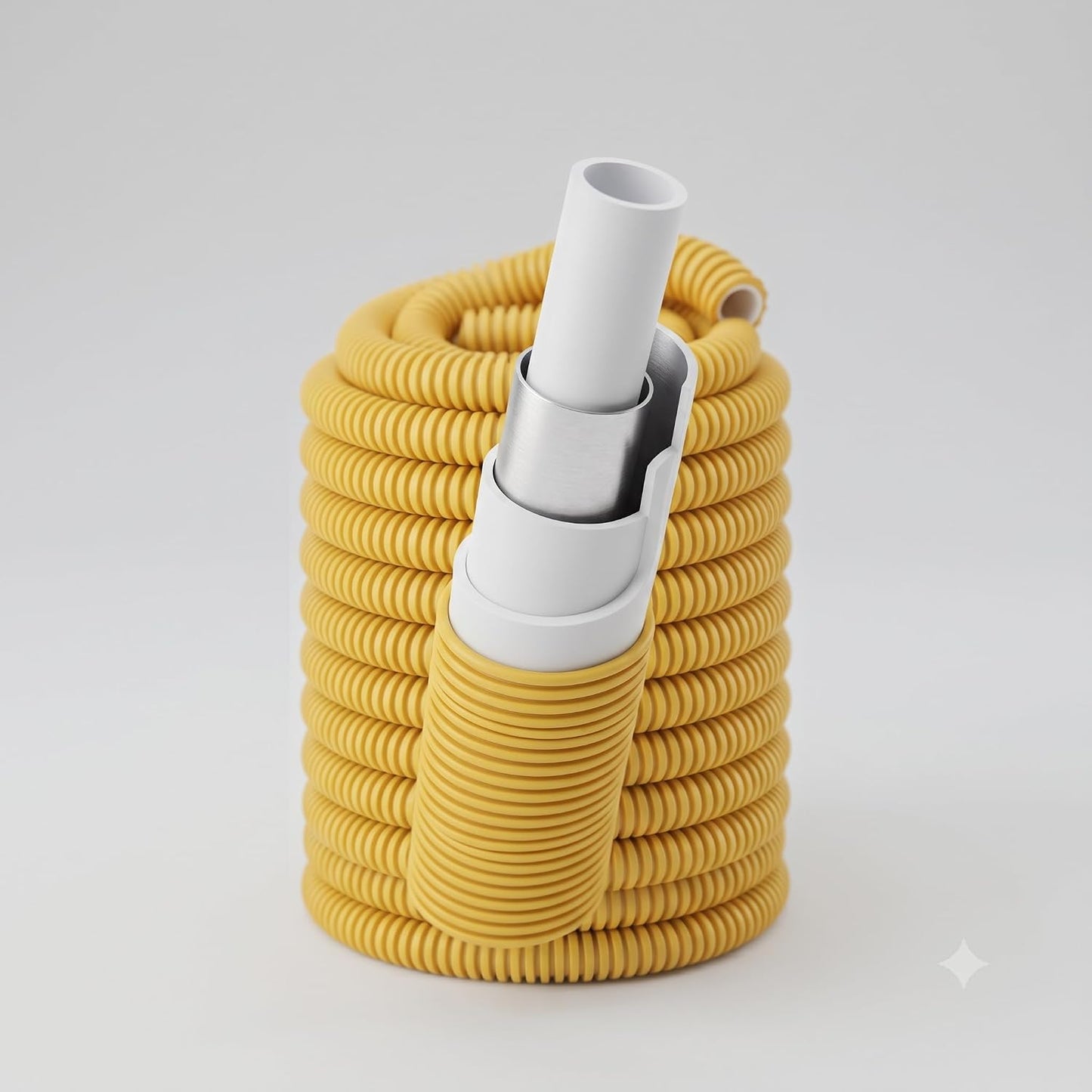 Tubo Multistrato Gas APE MULTYGAS Ø16x2,0 mm PEX-b/AL/PEX-b in Guaina Corrugata Gialla — Rotolo 20 m, Conforme UNI/TS 11343, Alluminio Saldato TIG, per Impianti Gas Metano e GPL - Lemag srl