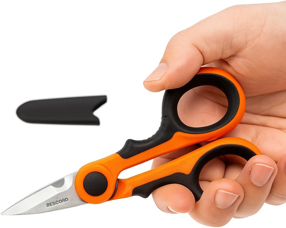 Forbici per Elettricista 140 mm – Lama Inox e Manici Isolanti - Lemag srl