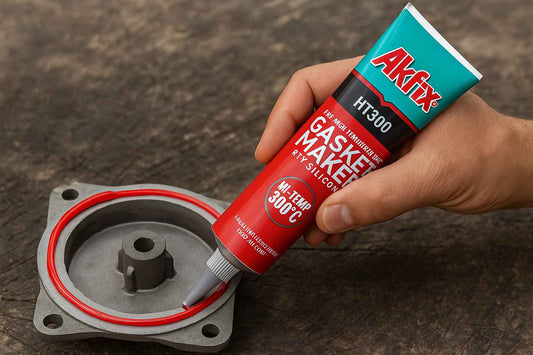 Silicone rosso alta temperatura 50 ml, sigillante resistente fino a 300°C - Lemag srl