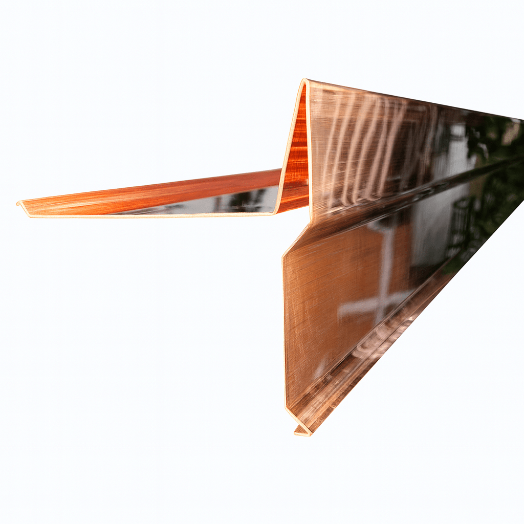 Scossalina Alluminio Ramato a T Grande – Lunghezza 2 m – Coperture e Tetti - Lemag srl