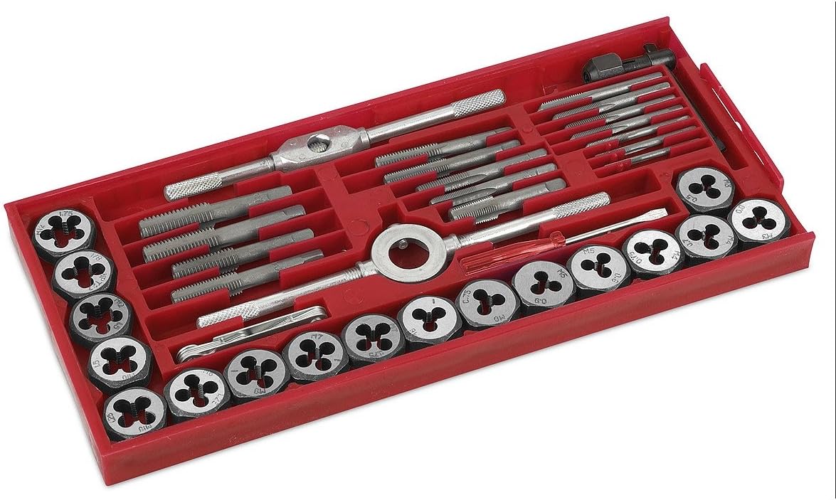 Set filiere Kreator KRT001140 da 40 pezzi per filettare