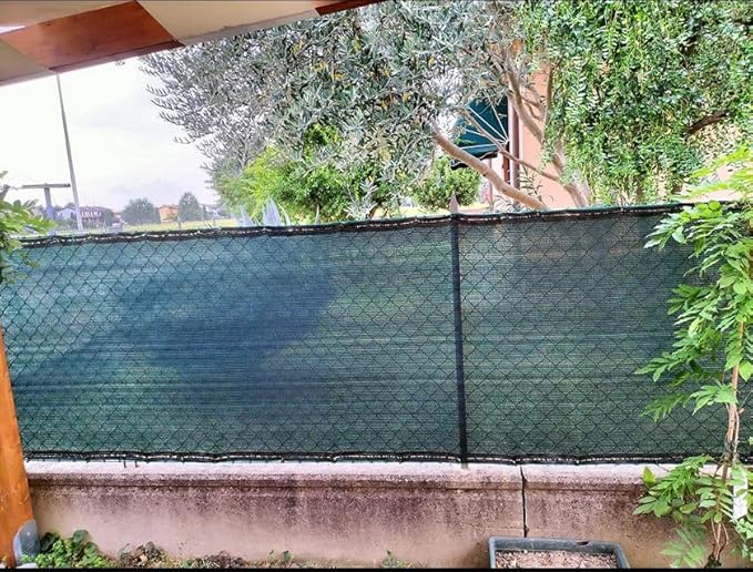 Telo Ombreggiante 90% Rete Ombra Verde Frangisole Frangivista Oscurante 2 mt - Lemag srl