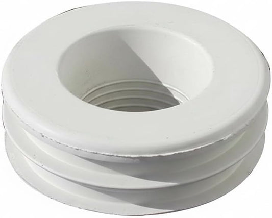 Morsetto per WC in gomma bianca Ø 50 mm con interno 26 o 30 mm