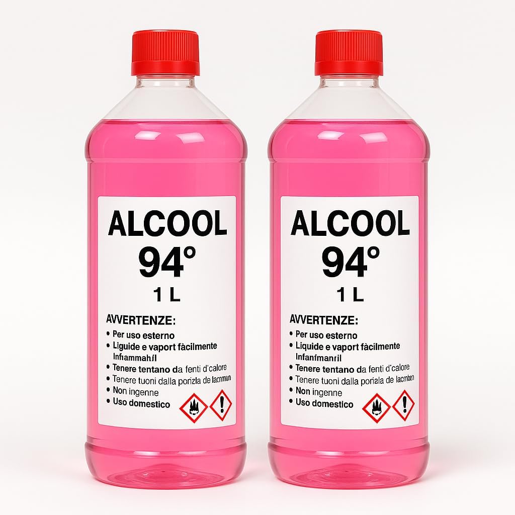Alcool 94° – 2x1 Litro – Pulizia, Igienizzazione e Uso Domestico – Lemag SRL - Lemag srl