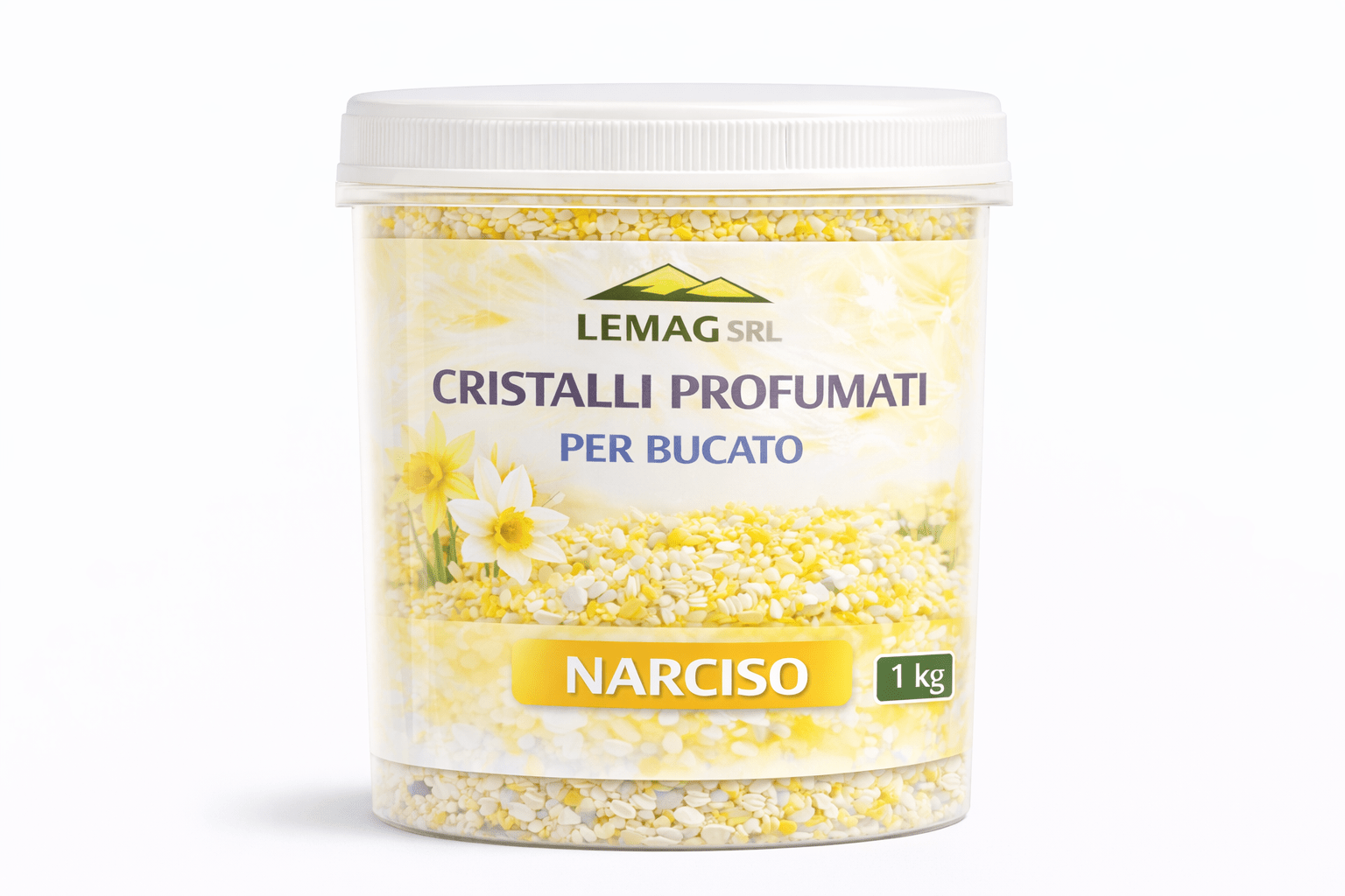 Cristalli Profumati Bucato 1 Kg con Percarbonato – Ammorbidente Naturale e Candeggiante Delicato – Nickel Free – LEMAG SRL - Lemag srl