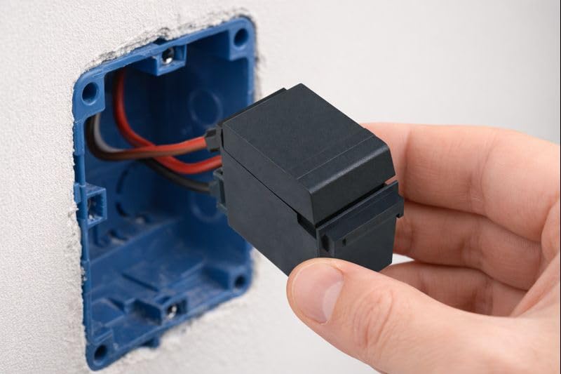 Pulsante Unipolare “ARC” 1 Modulo – Colore Grigio Scuro – Compatibile con Cestello Portafrutto ARC e BTicino Living - Lemag srl